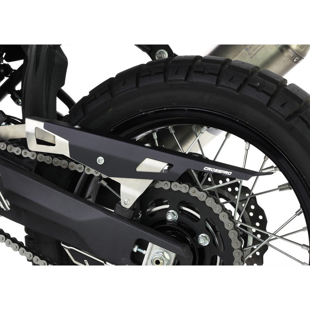 [2CP21400550514] Protector Cadena Crosspro Yamaha Tenere 20-26 / Rally 21-26 / World Raid 22-26 Plata / Negro T