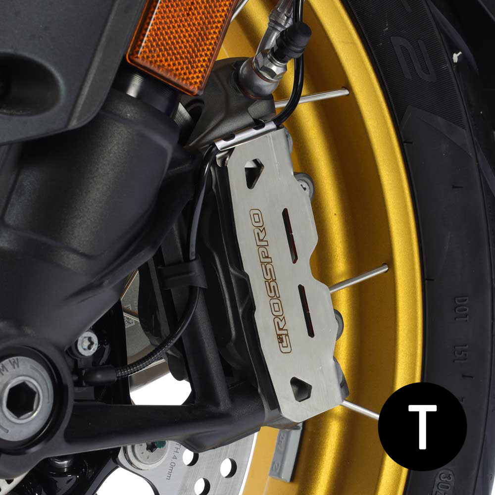 [2CP21700980005] Protector Pinza Freno Crosspro BMW R1300gs 23-24 / Adv / KTM 1090 / 1190 / 1290 / 1390 Negro T