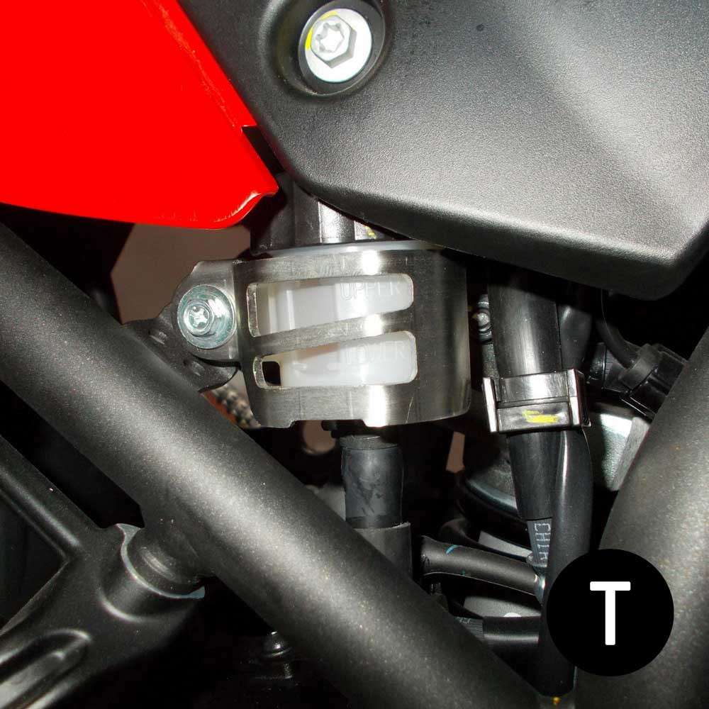 [2CP21800550005] Protector Deposito Liq. Freno Crosspro Yamaha Tenere 20-24 / Rally 21-24 / W.raid 22-25 Negro T
