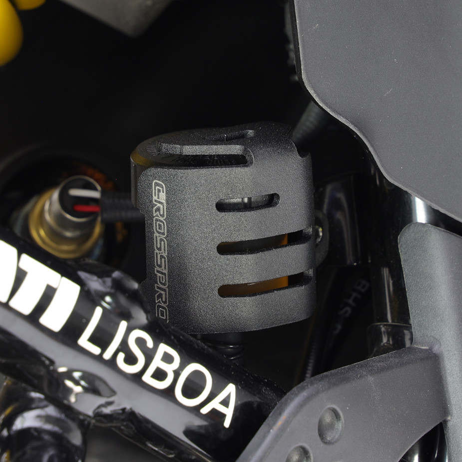 [2CP21800850005] Protector Deposito Liquido Freno Crosspro Ducati Desertx 22-24 Negro T