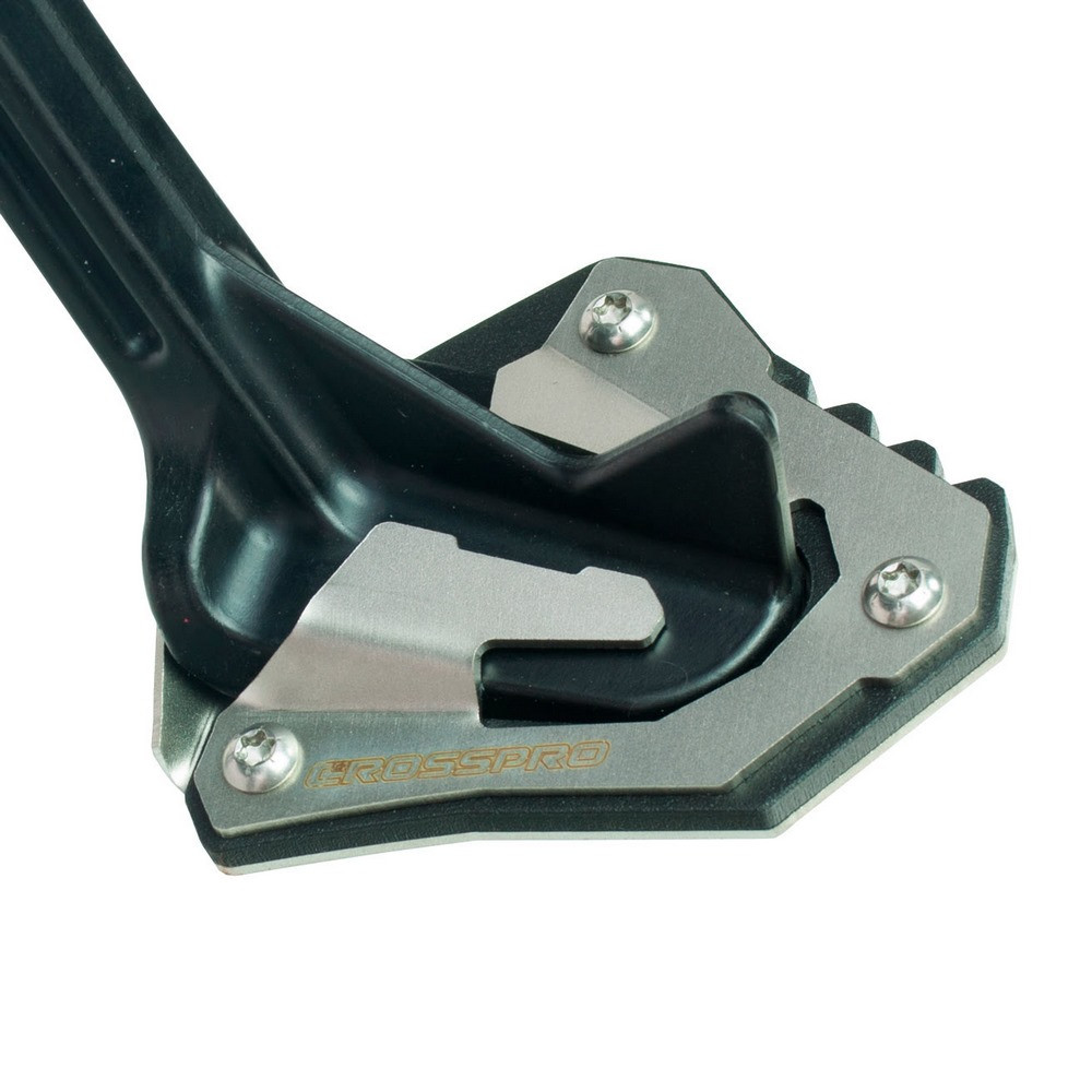 Base Caballete Lateral Crosspro Honda Crf1000 Africa Twin Todos Modelos 16-19 Plata / Negro T