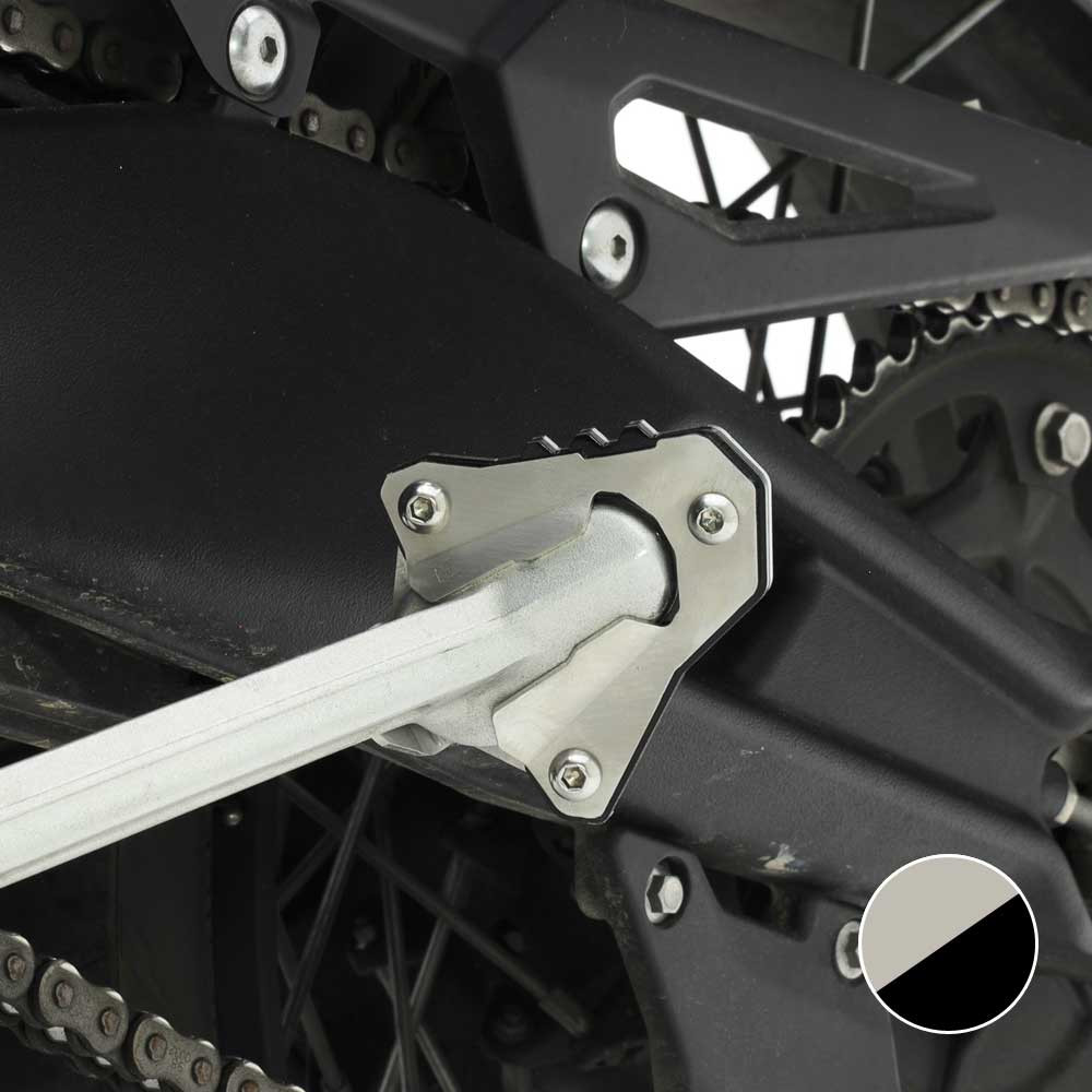Base Caballete Lateral Crosspro Triumph Tiger GT / Low / Pro 21-22 Plata / Negro T