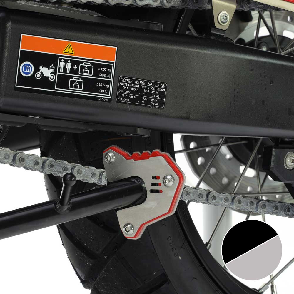 Base Caballete Lateral Crosspro Honda Xl750 Transalp 23-25 Plata / Negro T
