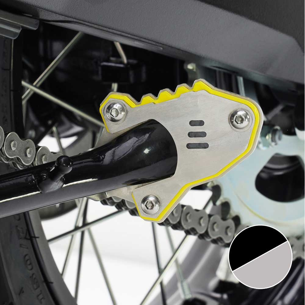 [2CP22000930514] Base Caballete Lateral Crosspro Suzuki V-strom 23-24 Plata / Negro T