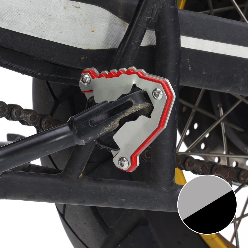 [2CP22000960514] Base Caballete Lateral Crosspro Qj Motor Srt X 23-24 / Rieju Xplora Plata / Negro T
