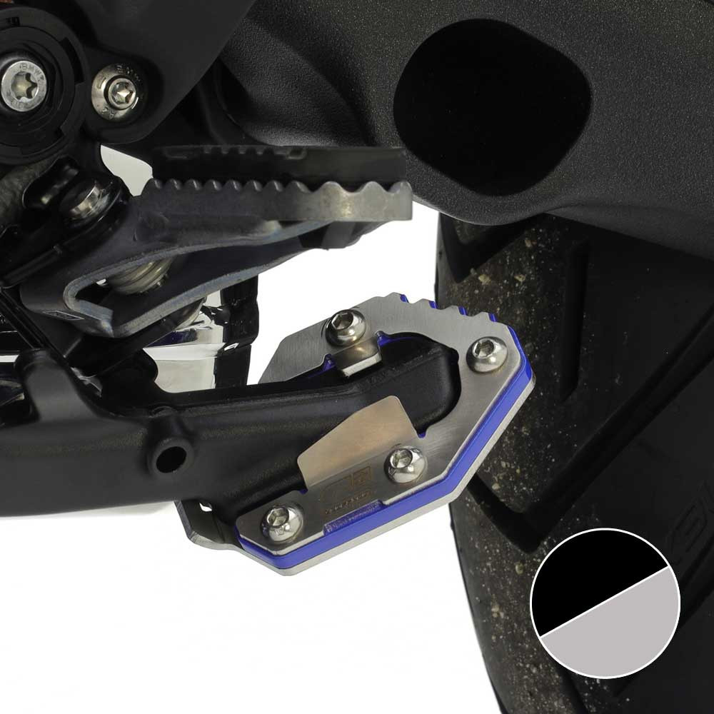 Base Caballete Lateral Crosspro BMW R1300gs / Triple / Trophy 23-24 / Adv Plata / Negro T Negro