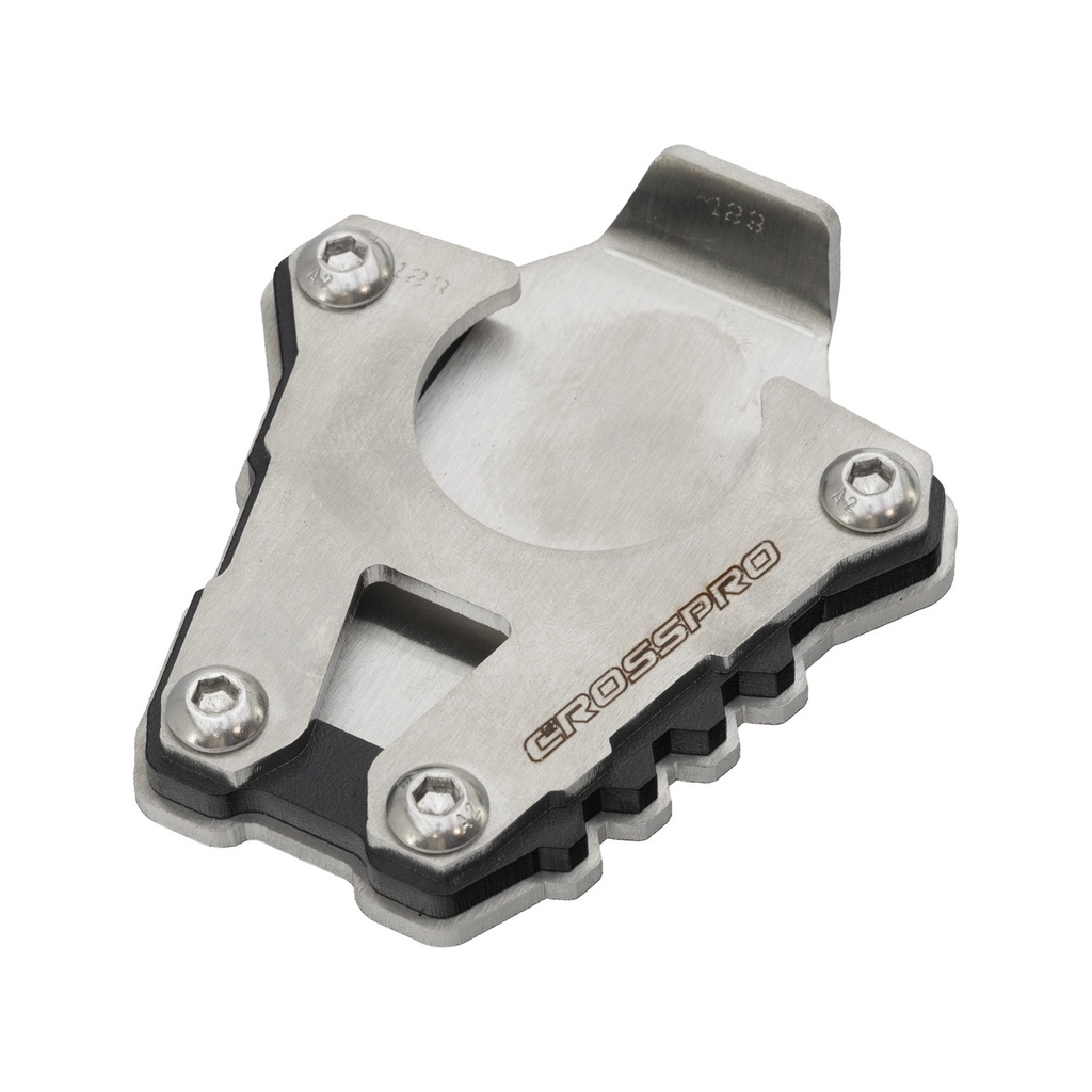 Base Caballete Lateral Crosspro KTM Adventure R / Adventure X Plata / Negro T