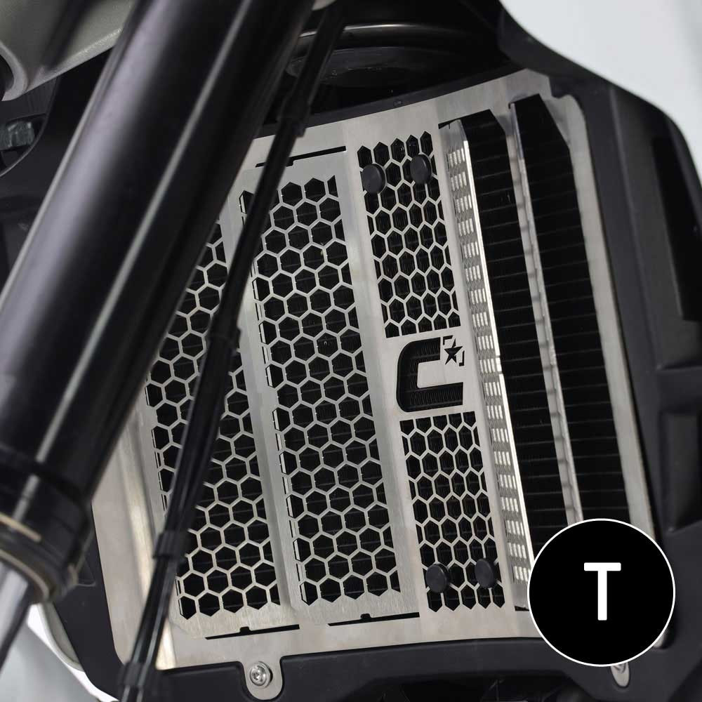 [2CP22700850005] Protector Radiador Crosspro Ducati Desertx 22-24 Negro T