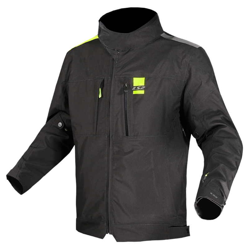 [64210F0154S] LS2 TITANIUM MAN JACKET BLACK H-V YELLOW (S)