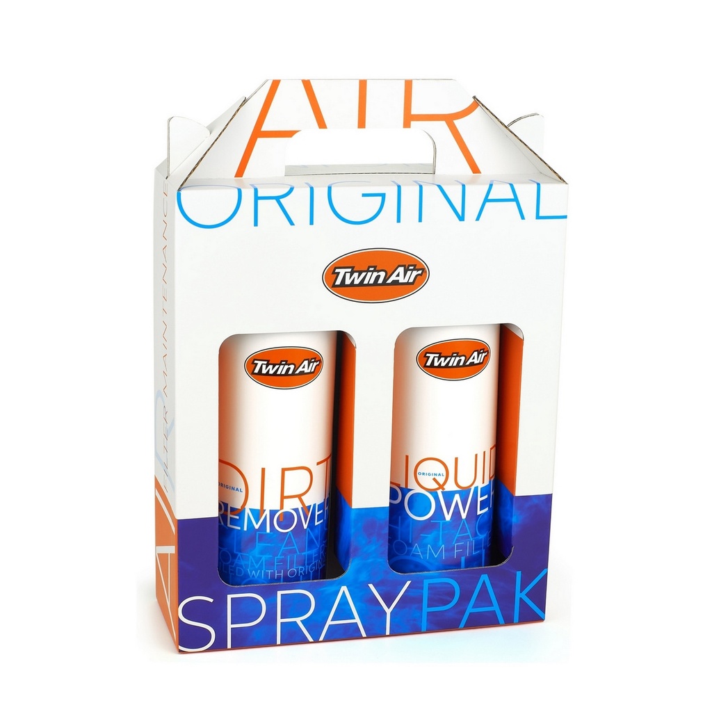 Twin Air Kit Limpieza Engrase Twin Air Pack (liquid Dirt Remover Spray + Liquid Power Spray) 2 X 500ml Formato: 500ml