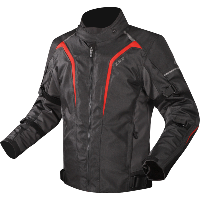 [64190W0132S] LS2 SEPANG MAN JACKET BLACK GREY RED (S)