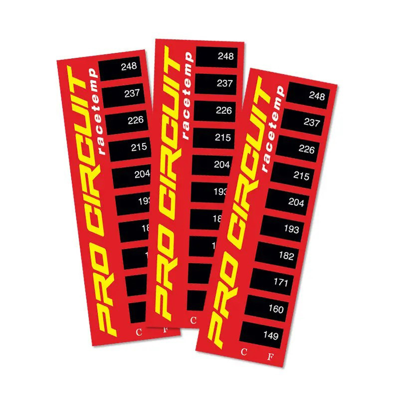 Medidor de Temperatura Adhesivo Pro Circuit Thermostrips Pack de 3 UDS
