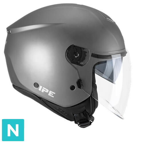 [126A-BLV-10 A1] Casco Jet CGM 126A IPE Mono Antracita Satinado (XS)