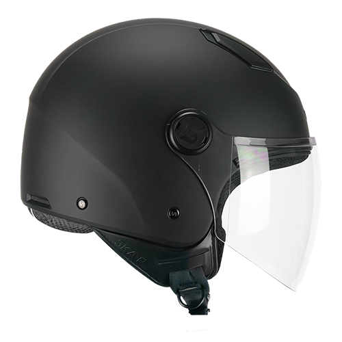 Casco Jet CGM 1LHA Luke Mono Negro Mate
