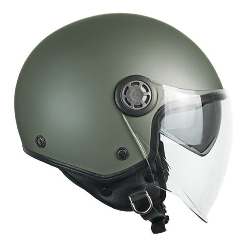 Casco Jet CGM 1SHA ZEN Mono Verde Mate