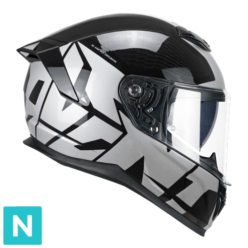 [361T-ALV-82 A1] Casco Integral CGM 361T Avent Fibra Street Negro Plata (XS)