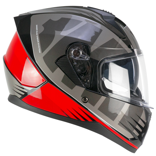 [3MHG-ALV-85 A1] Casco Integral CGM 3MHG Speeder Sport Gris Rojo (XS)
