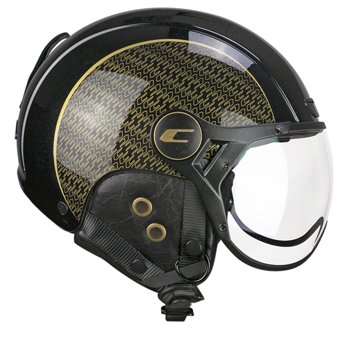 [801G-BSA-83 A1] Casco CGM 801G EBI Gold Negro Oro Perlato (XS)