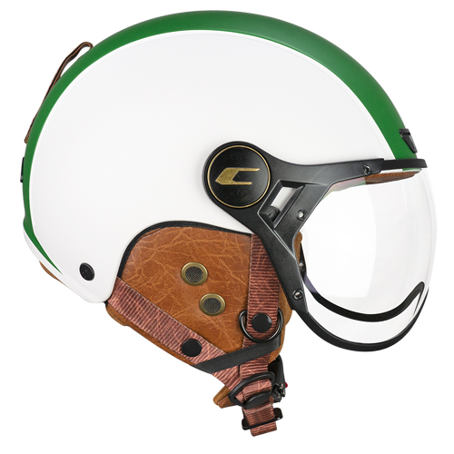 [801I-BSA-15 A1] Casco CGM 801I EBI Italia Blanco Verde Rojo Mate (XS)