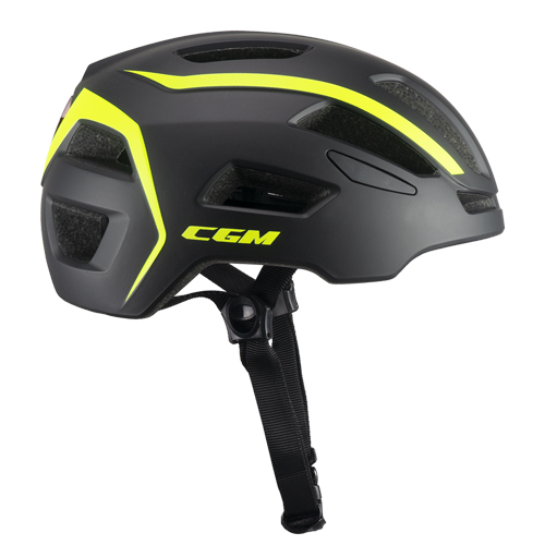 Casco CGM 854G Viale Bico Grafito Amarillo Flúor Mate