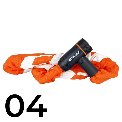 [K-Z44A-BAA-17-04A] Antirrobo CGM Cadena Easy Z44A Naranja Flúor