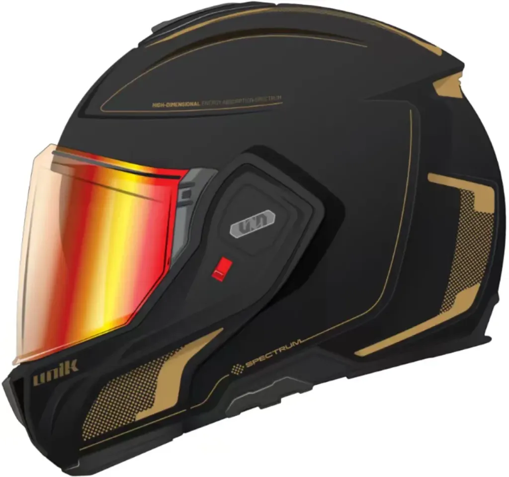 Casco Convertible Unik Spectrum DV Dotty gold black matt (XS)
