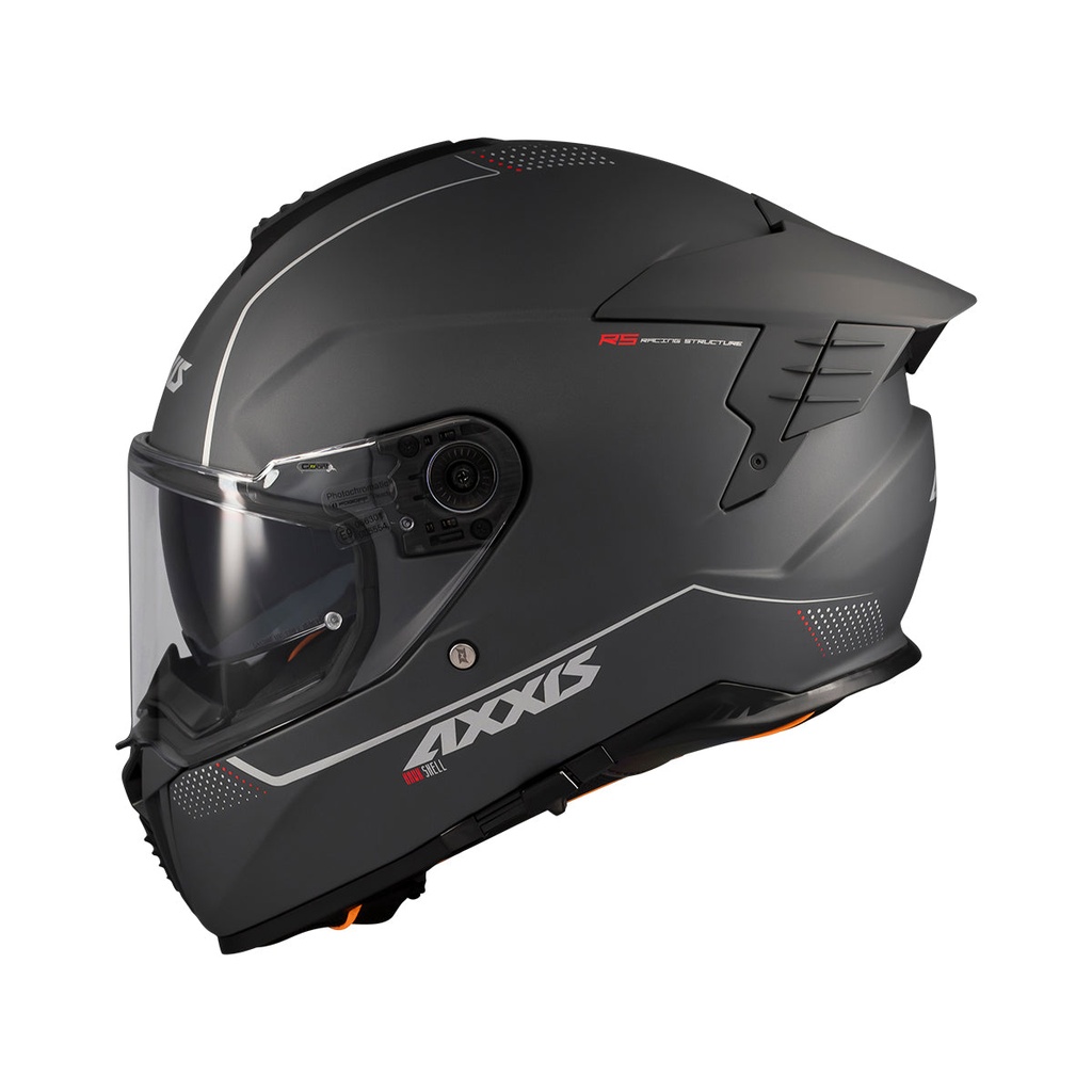 Casco Axxis FF122SV Hawk SV Evo Solid A2 Titanium Mate