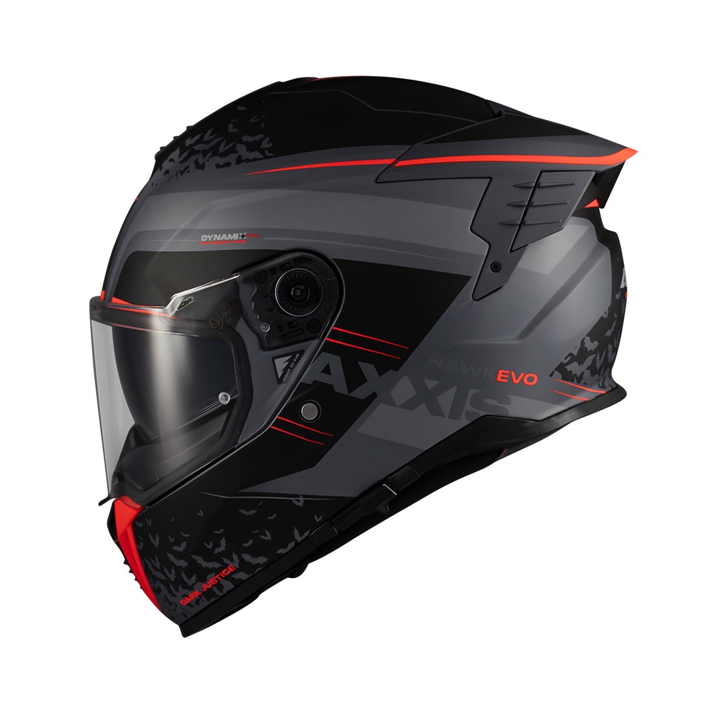 [4321C152133] Casco Axxis FF122SV Hawk SV Evo Dark Justice C1 Mate (XS)