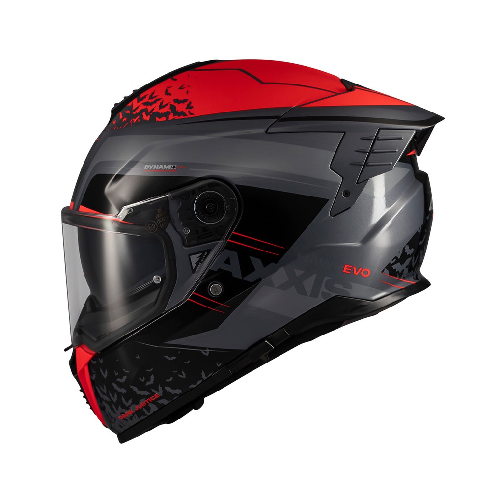 [4321C152433] Casco Axxis FF122SV Hawk SV Evo Dark Justice C4 Mate (XS)