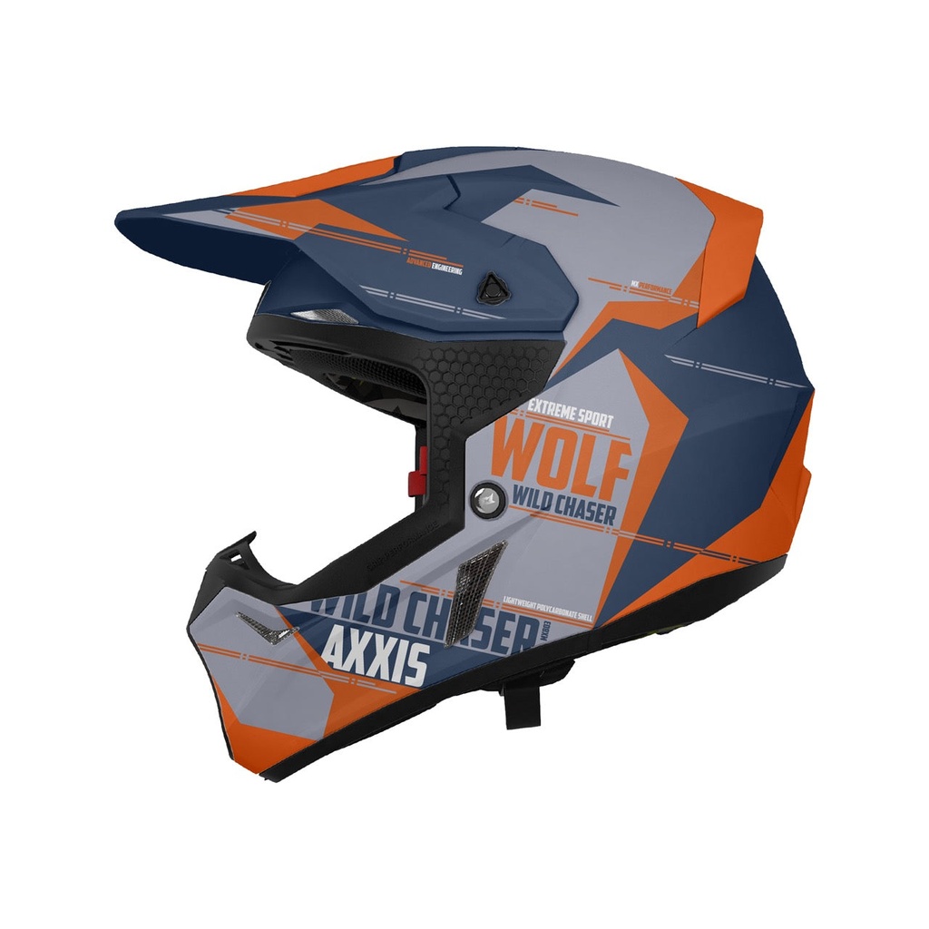 Casco Axxis MX803B Wolf S Chaser C4 Mate