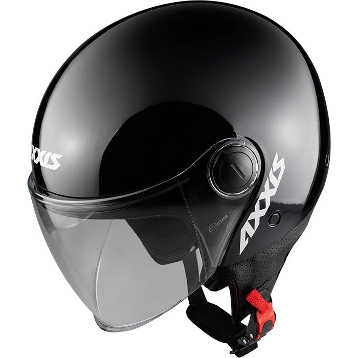 Casco Axxis OF501B Square S Solid A1 Negro Brillo