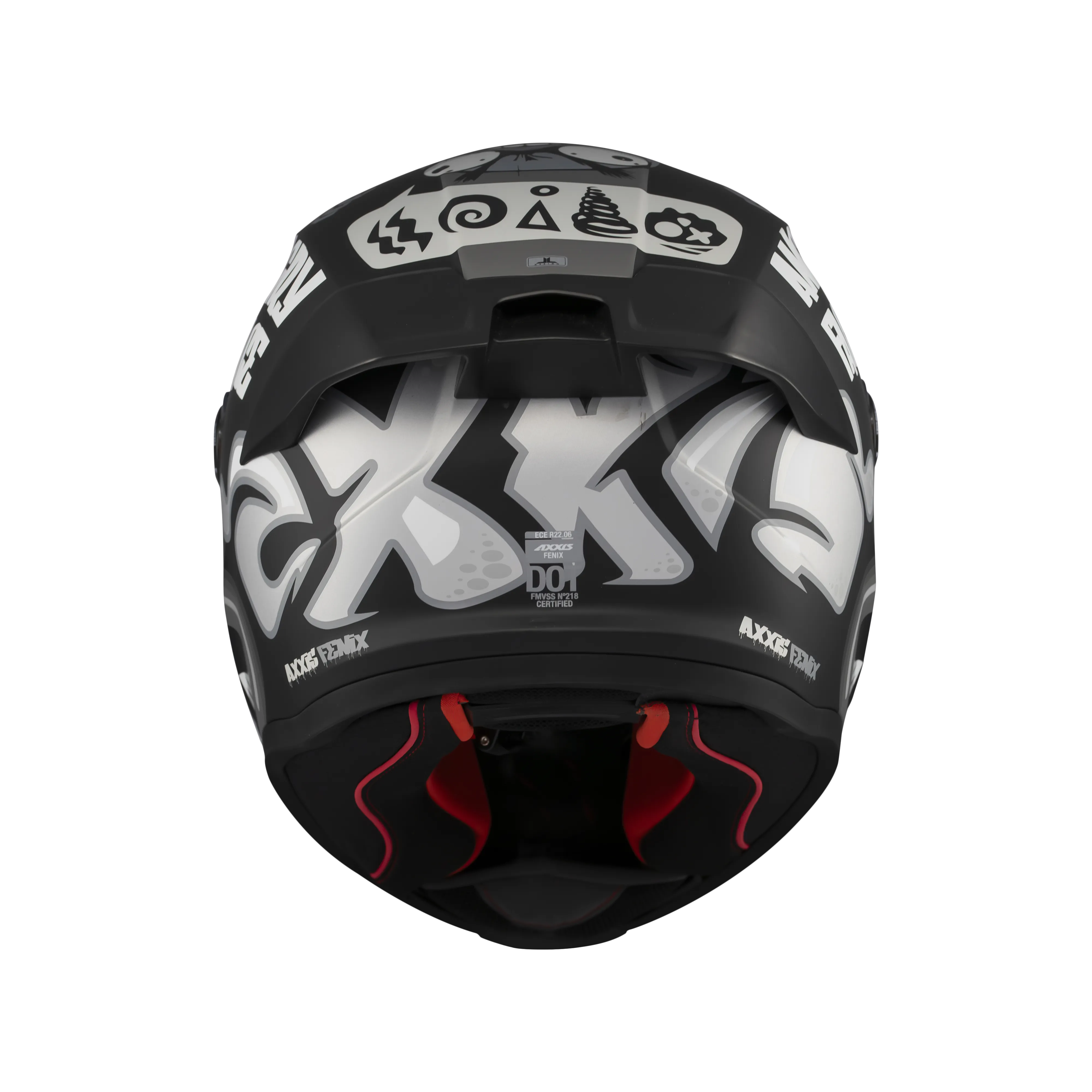 [4364C171234] Casco Axxis FF132 Fenix Angry Face B2 Mate (S)