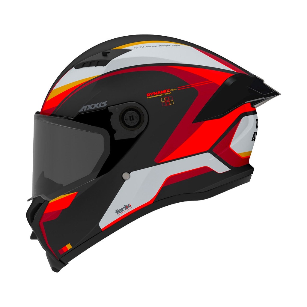 [4364C46B5103] Casco Axxis FF132 Fenix Turbulence B5 Brillo (XS)