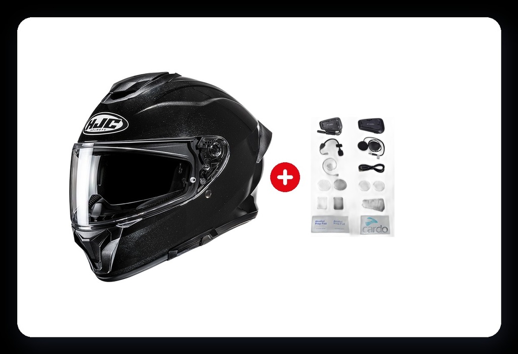 [CASCOEX-INT_STD-INTERCOM] Casco Integral + Intercom Cardo