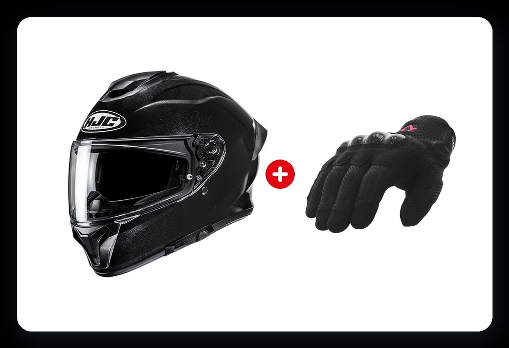 [CASCOEX-INT_STD-GUANTES] Casco Integral + Guantes