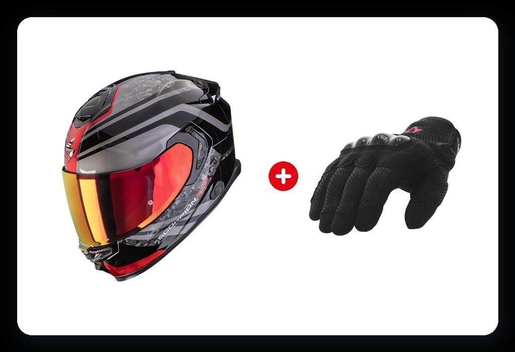 [CASCOEX-INT_PREM-GUANTES] Casco Integral Premium + Guantes