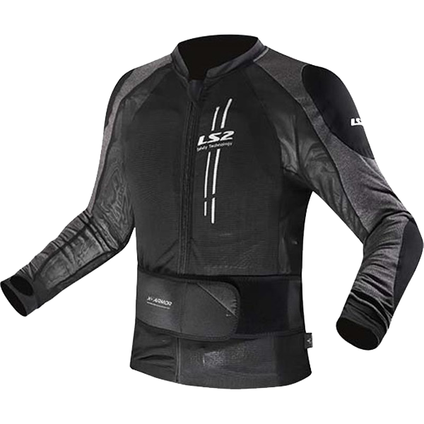 [64160F0112S] Chaqueta Hombre LS2 X-ARMOR 4XL Negro Plateado (S)