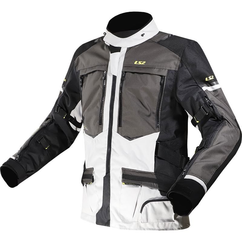 [64150F0154S] LS2 NORWAY MAN JACKET BLACK GREY YELLOW (S)