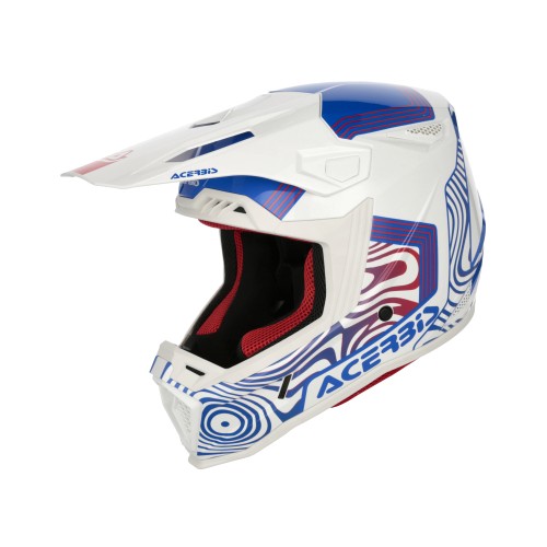 [0026829.034.061] Casco Acerbis Whoops Blanco/Azul/Rojo (XS)