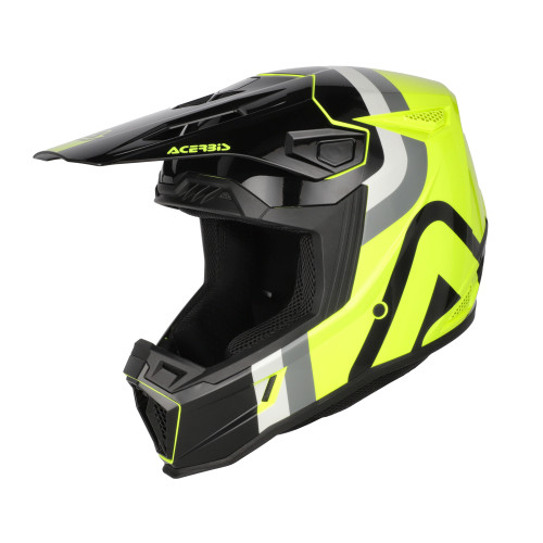 [0026829.444.061] Casco Acerbis Whoops Negro/Fluo Amarillo (XS)