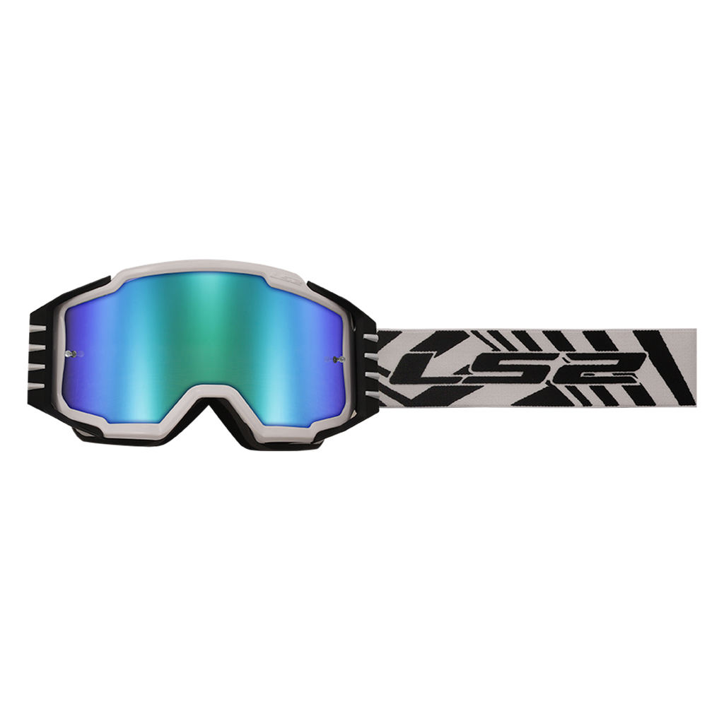 LS2 Charger Pro Kid Goggle White IRIDIUM Visor