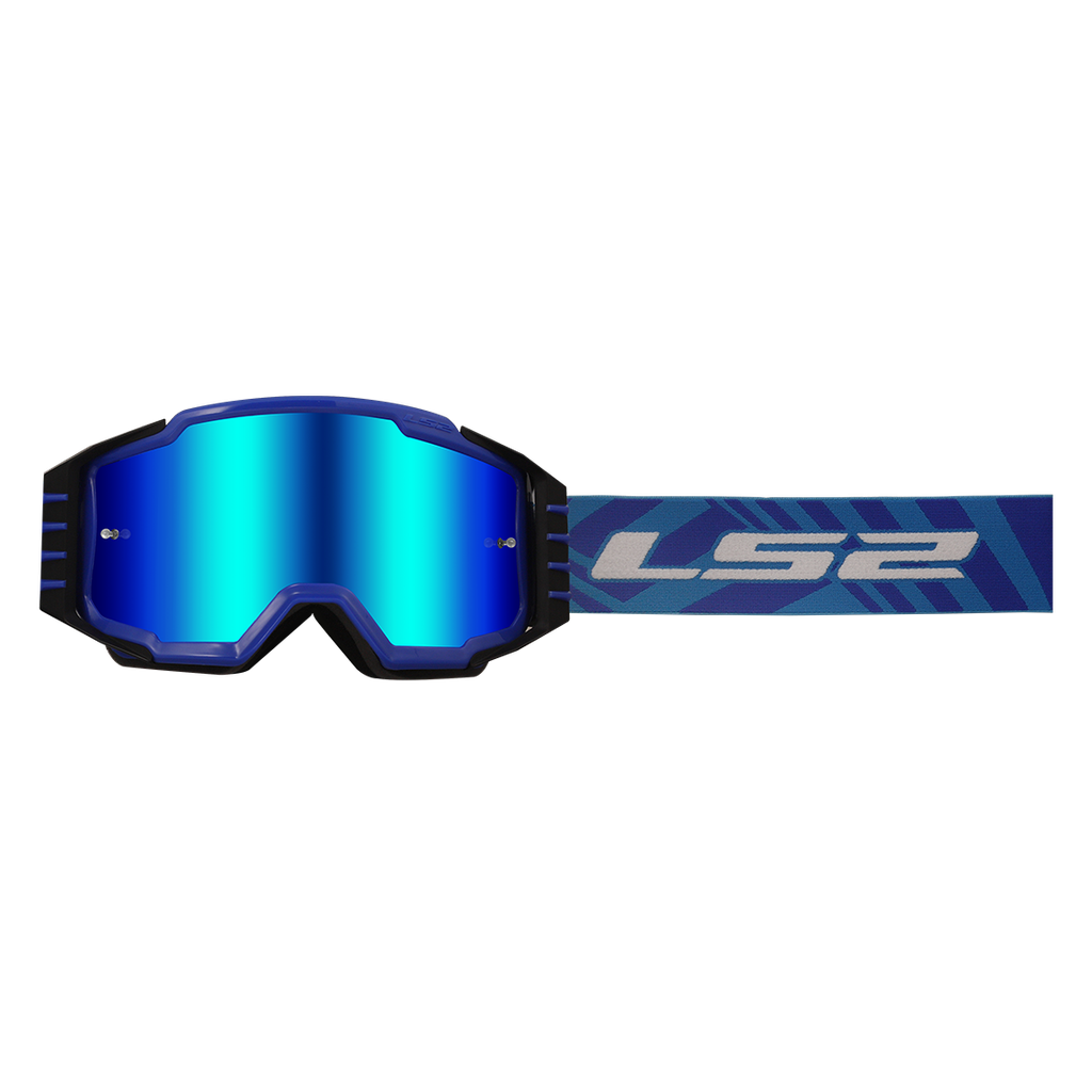 LS2 Charger Pro Kid Goggle Blue IRIDIUM Visor