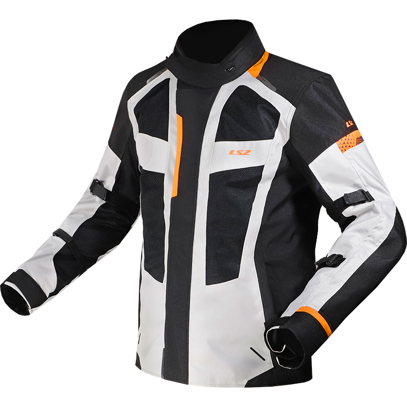 [64140F0152S] LS2 SCOUT MAN JACKET BLACK GREY ORANGE (S)