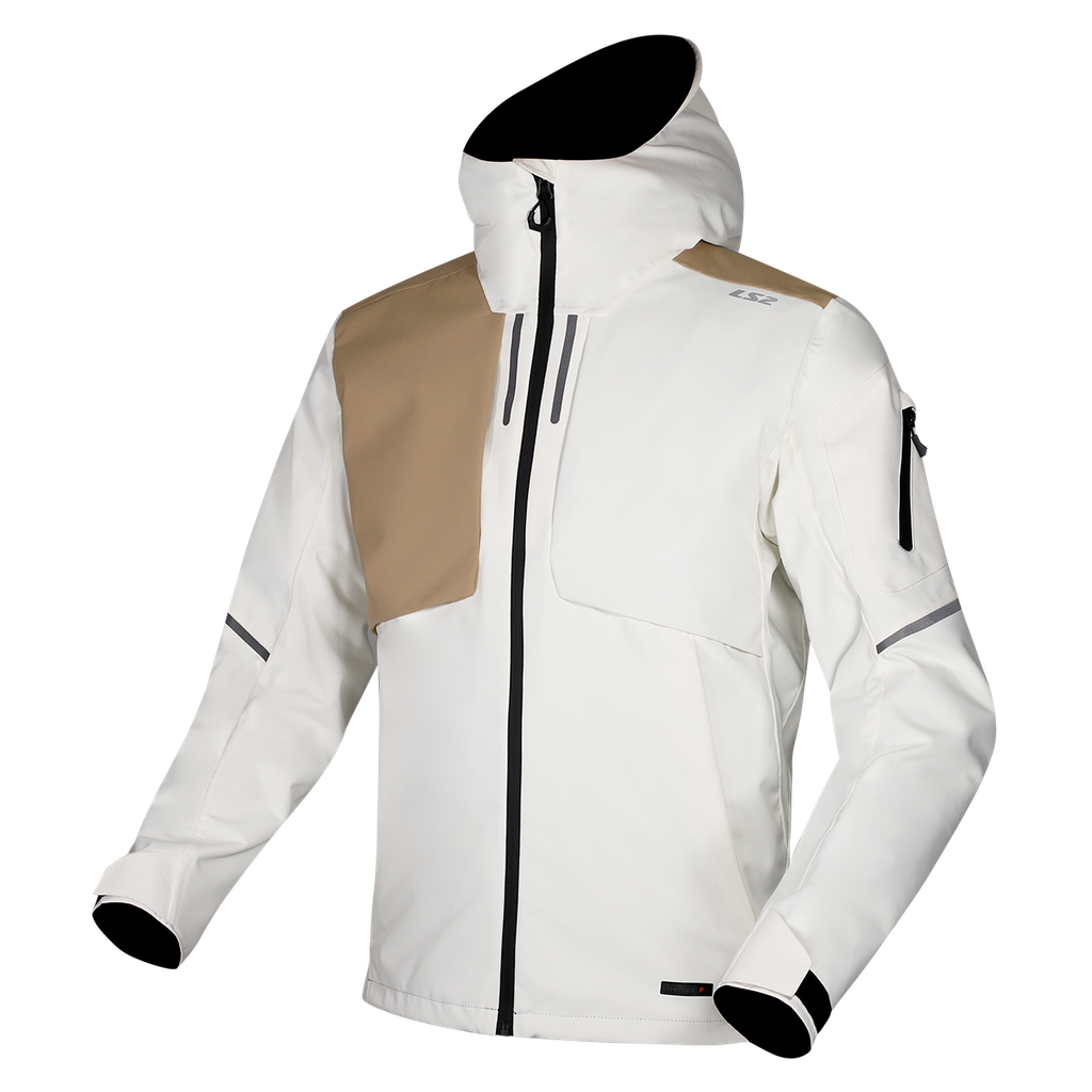 LS2 Axel Man Jacket Light Grey Khaki 3XL