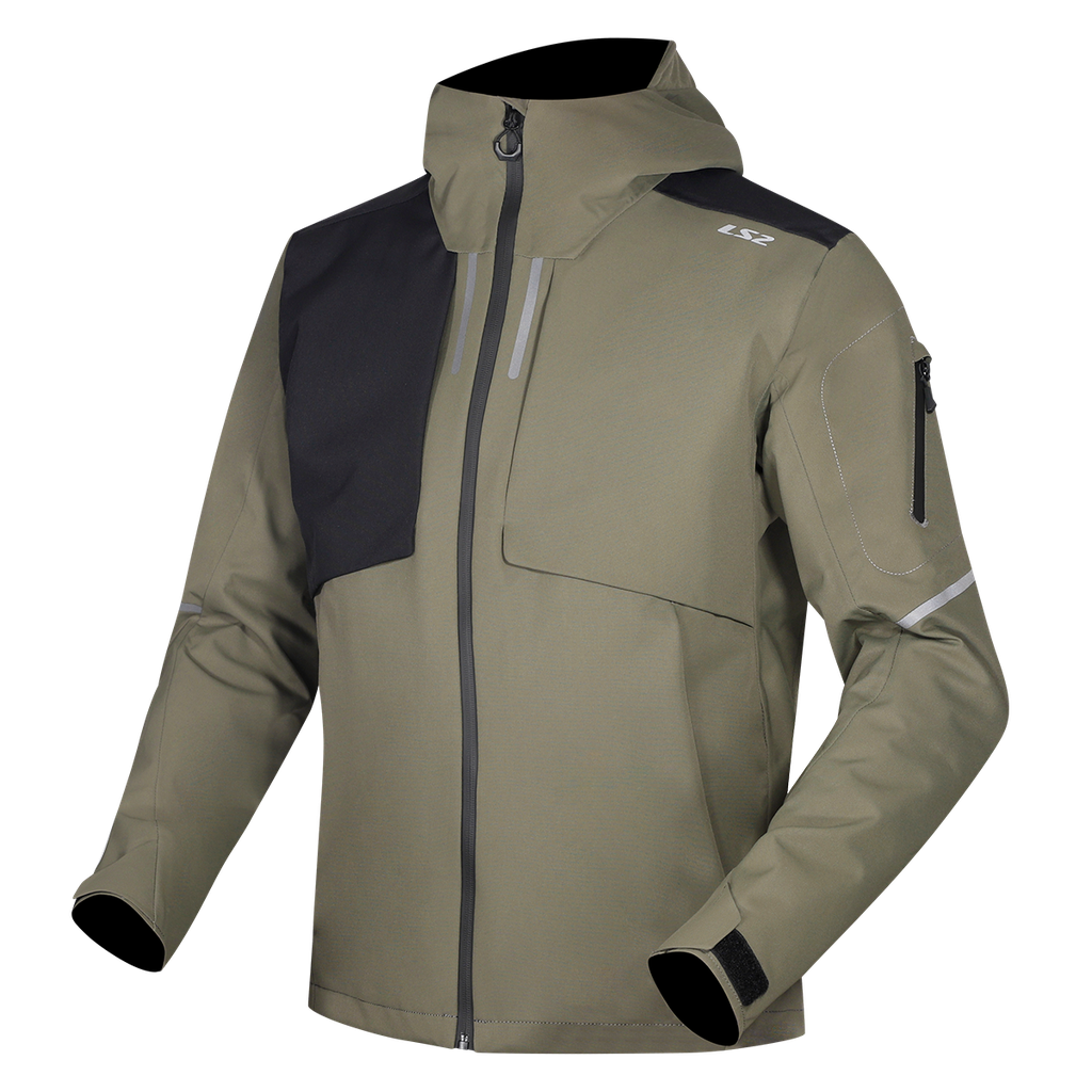 LS2 Axel Man Jacket Green Black 3XL
