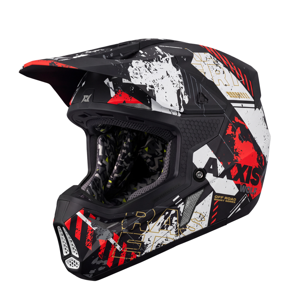 Casco Axxis MX803B Wolf S Raseri B15 Mate