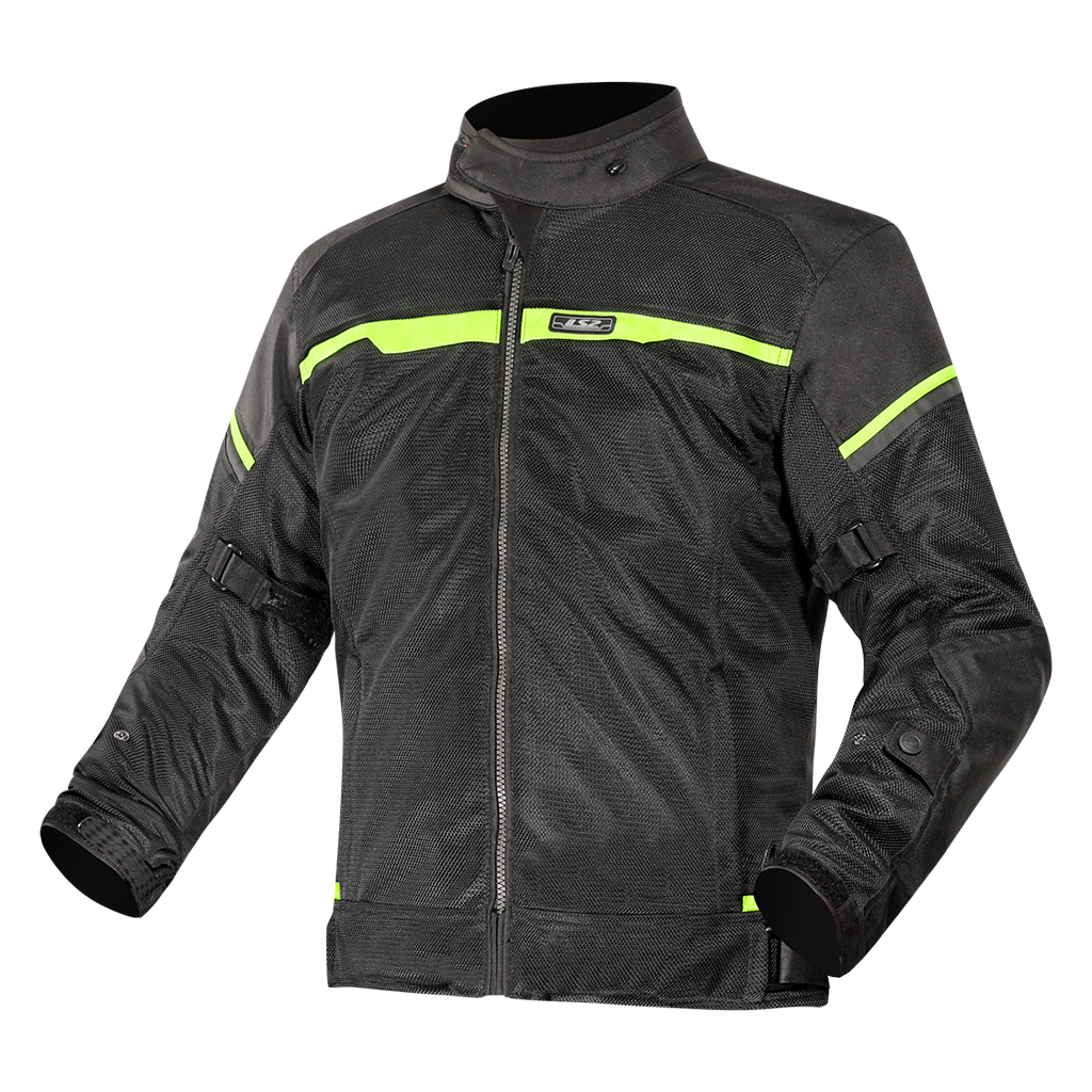 [64100S0054XS] LS2 RIVA LADY JACKET BLACK NEON YELLOW (XS)