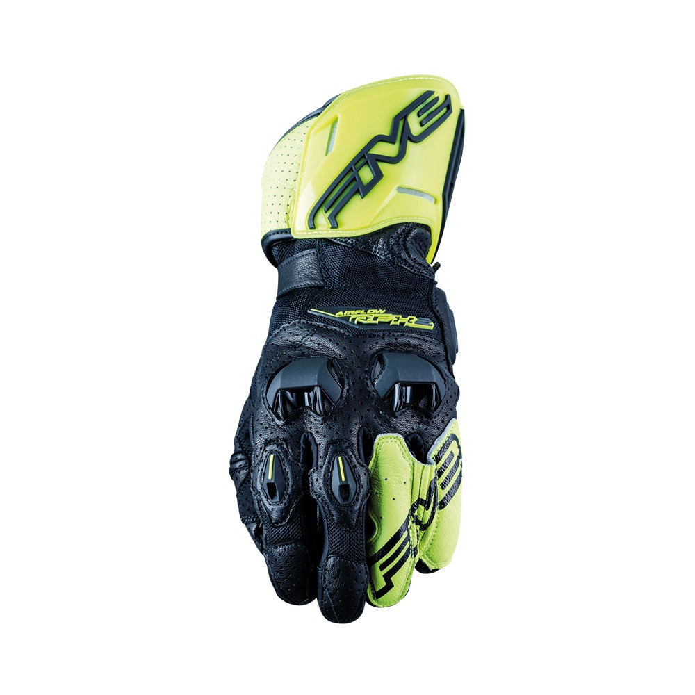 Guantes Five Rfx2 Airflow Negro / Amarillo Fluor