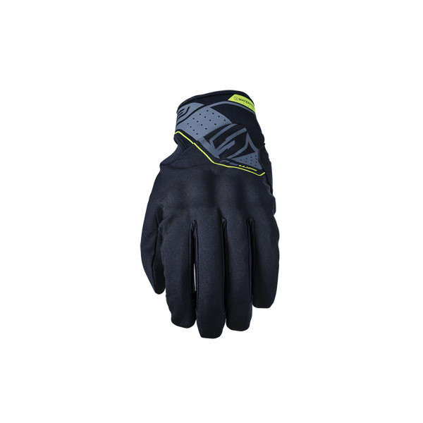 [GF5RSWP208] Guantes Five Rs Wp Negro / Amarillo Fluor (S)