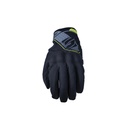Guantes Five Rs Wp Negro / Amarillo Fluor